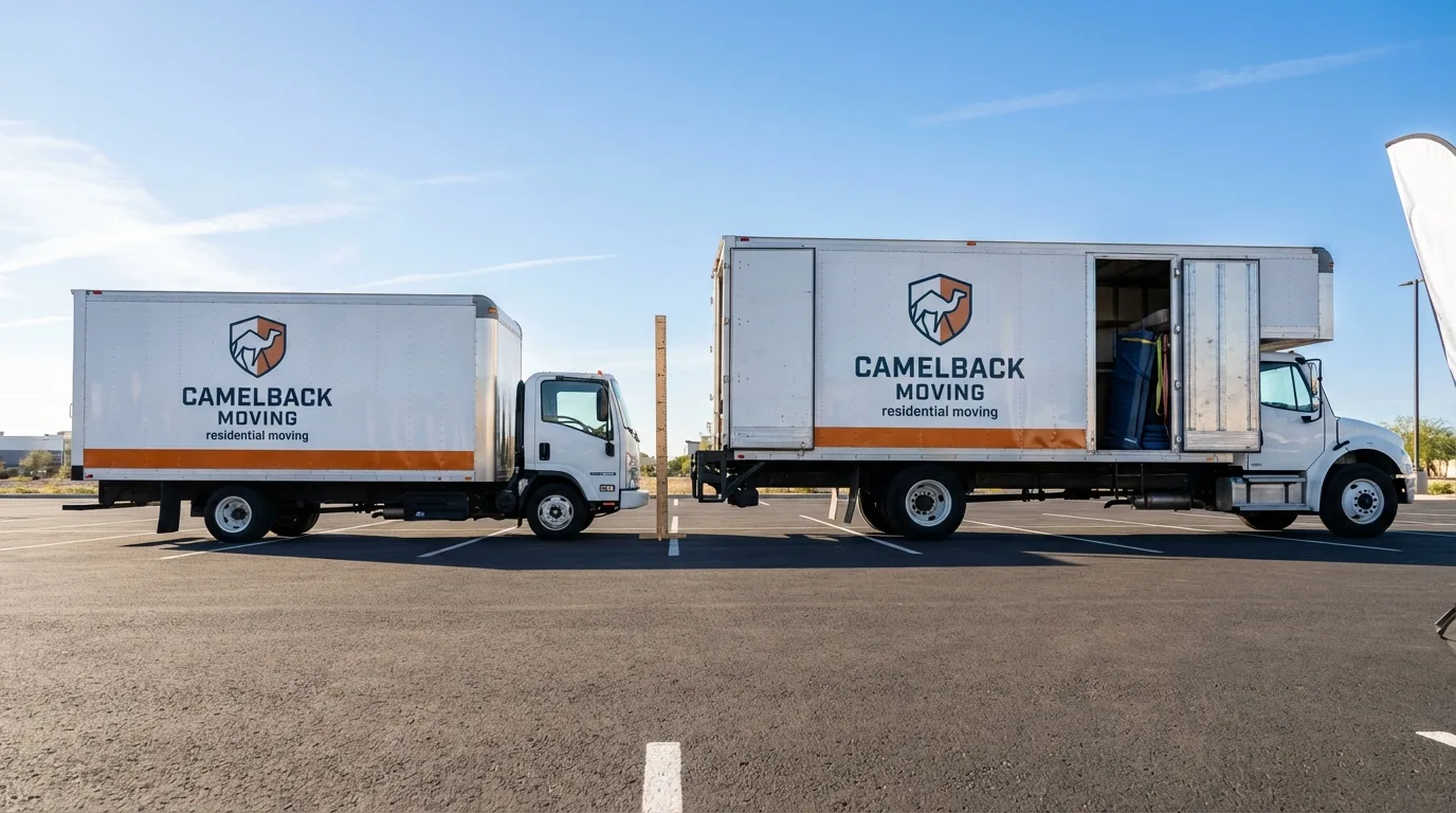 Moving truck size capacity guide in Horace